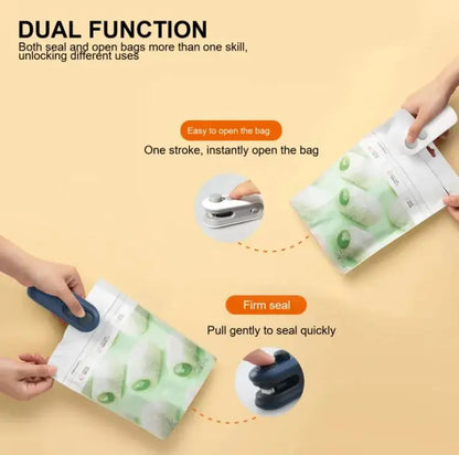 Chip Bag Sea Vacuum Sealing Portable Machine Handheld USB Rechargeable For Food Storage Clip Bag Kitchen Gadgets